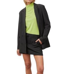 Rails Jac Pinstripe Blazer in Charcoal Size Medium NWT